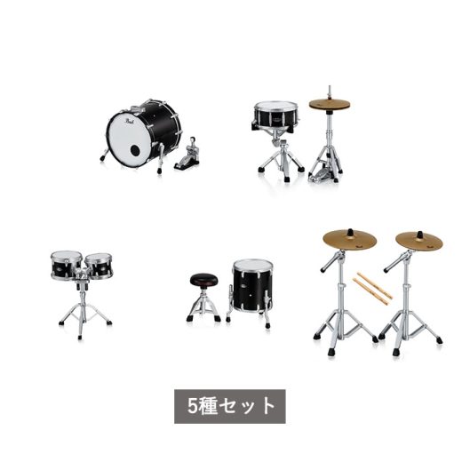 【予約商品 2025年2月発売予定 】 Pearl Drums Miniature Collection 全5種 セット コンプリート ガチャ がちゃ