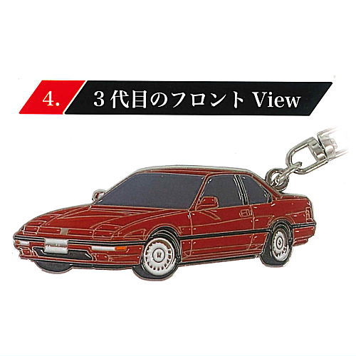 Honda メタルキーホルダー 第一弾 PRELUDEシリーズ [4.3代目のフロント View]【ネコポス配送対応】【C】