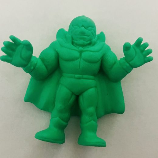 キン消し（キンケシ）　超人　ゴールドマン　（金のマスク）緑色キン肉マン消しゴム　ゆでたまご【中古】