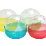 あミューズ 65mm 空カプセル ガチャガチャ カプセル 日本製 4色アソート(赤青黄緑) 50個入