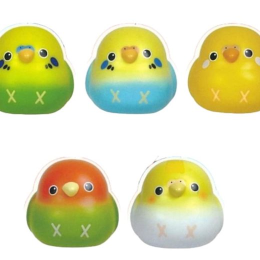 シャイング 手のひらで鳴いちゃう!? まんまるてのりどりマスコット インコ大集合! × 全5種セット フルコンプ ガチャガチャ カプセルトイ