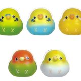 シャイング 手のひらで鳴いちゃう!? まんまるてのりどりマスコット インコ大集合! × 全5種セット フルコンプ ガチャガチャ カプセルトイ
