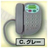 本当に録音再生！あの頃の留守番電話マスコット [3.グレー]【 ネコポス不可 】