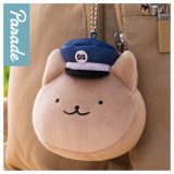 ホワイトタイガーとブラックタイガー もっちるフェイスマスコット [3.犬のおまわりさん]【 ネコポス不可 】【C】