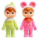 なかよしチャーミーちゃんとかわいいおともだち ミニチュアコレクション(再販) [2.チャーミーちゃん 若草・ピンクセット(パッケージ付)]【ネコポス配送対応】【C】