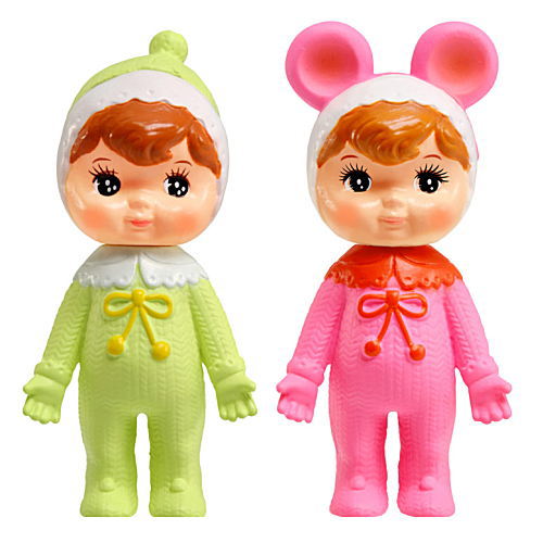なかよしチャーミーちゃんとかわいいおともだち ミニチュアコレクション(再販) [2.チャーミーちゃん 若草・ピンクセット(パッケージ付)]【ネコポス配送対応】【C】
