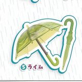 ちいさな 雨傘 クリア 3 5：ライム ターリンインターナショナル ガチャポン ガチャガチャ ガシャポン