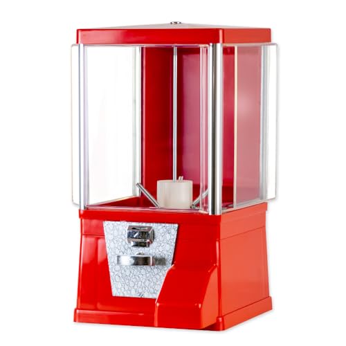 あミューズ ガチャコップ 硬貨仕様 ガチャガチャ 本体 硬貨 ガチャマシン イベント 240×370×440mm レッド