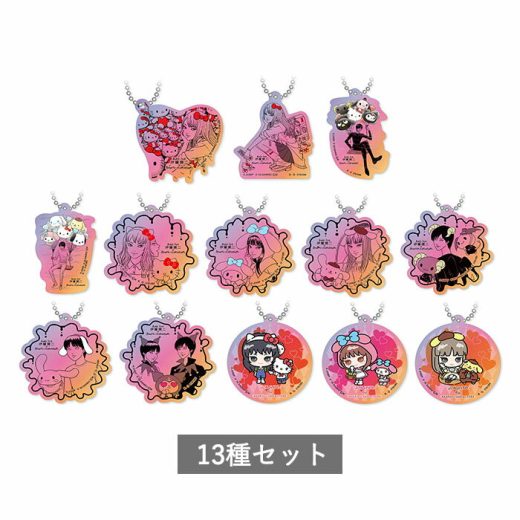 【予約商品 6月発売予定 】伊藤潤二×サンリオキャラクターズ アクリルチャーム 全13種 セット コンプリート ガチャ がちゃ