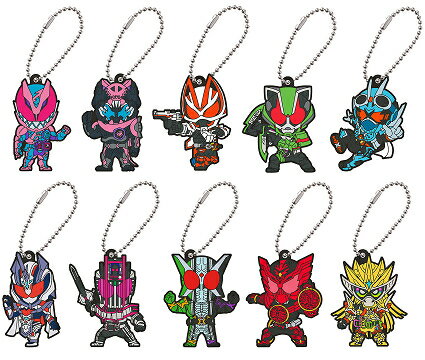 仮面ライダーシリーズ レジェンドライダー カプセルラバーマスコット6 全10種セット コンプ コンプリートセット