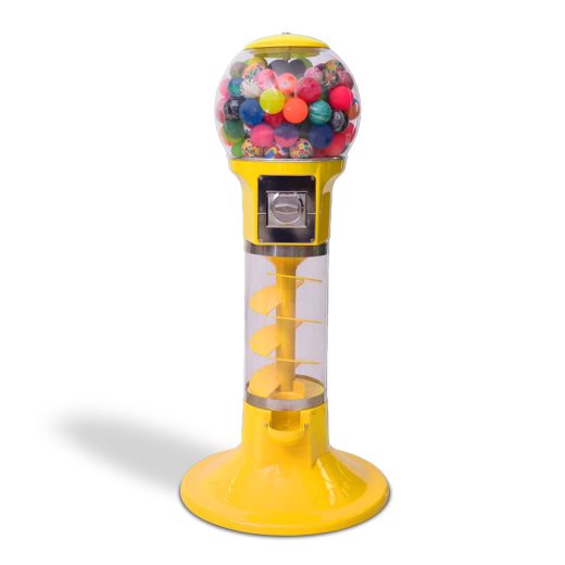 ガチャガチャ 本体 くるくる回り ドーム ガチャマシン 100円硬貨用 業務用 家庭用 楽しいカプセルマシン YELLO