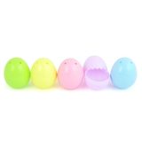 あミューズ [　] イースターエッグ カプセル ベビーカラー パカッ とたまごカプセル (ギザギザカット) Easter Egg プラスチック エッグハンティング 5色アソート 100個入り