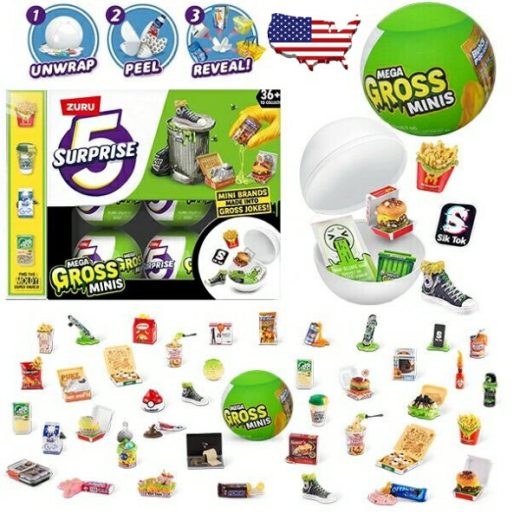zuru ミニチュア ガチャガチャ ZURU 5 SURPRISE MEGA GROSS MINI BRANDS シリーズ1 おもちゃ トイ 大人買い ガチャ キット フィギュア ミニチュア小物 アメトイ カプセル アメリカ 海外版 カプセルトイ アメリカン雑貨 アメリカ雑貨 面白雑貨