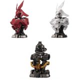 BANDAI バンダイ 機動戦士ガンダム MSメカニカルバスト07 MSN-04 サザビー × 全3種セット フルコンプ ガチャガチャ カプセルトイ