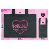 ROSE FAN FAN ショッパー風ミニエコバッグ [1.A]【 ネコポス不可 】【C】