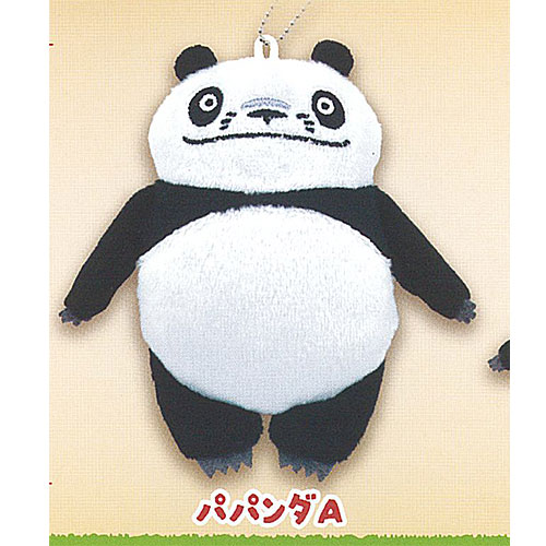 パンダコパンダ ぬいぐるみ ボールチェーン 1：パパンダA ご当地本舗夢屋 ガチャポン ガチャガチャ ガシャポン